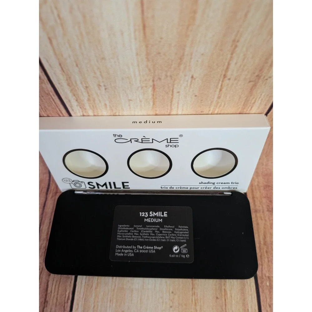 3 PK The Creme Shop 123 Smile Shading Cream Trio Medium Contour Palette